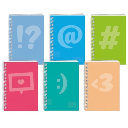 BASIC SPIRAL SVESKA SA SPIRALOM A5 DIKTO 50 LISTA HASHTAG 106323